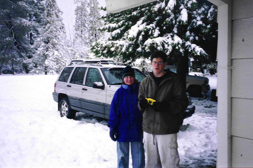 this is me and casey in the snow, if you cant tell